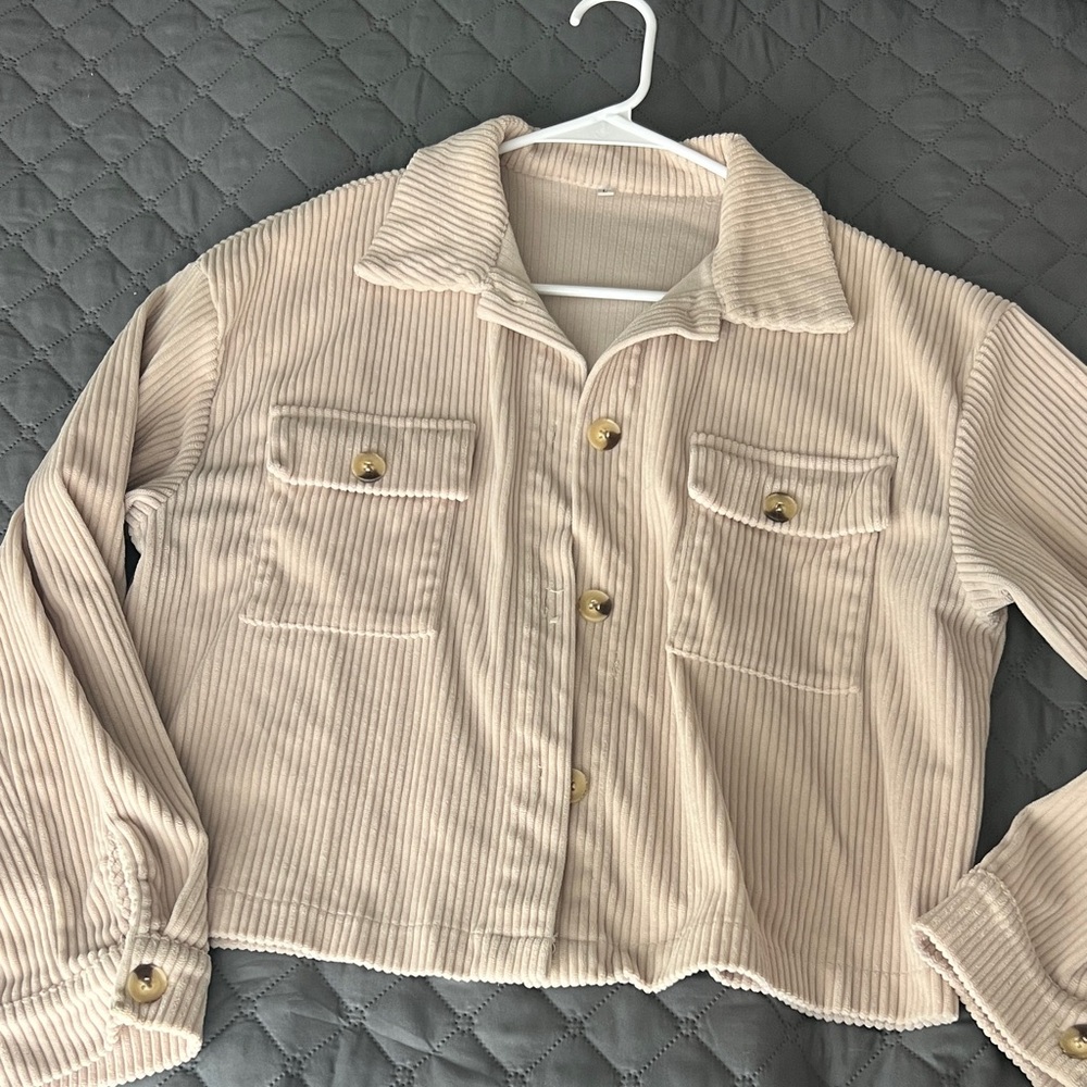Women’s Beige Corduroy Jacket size L
